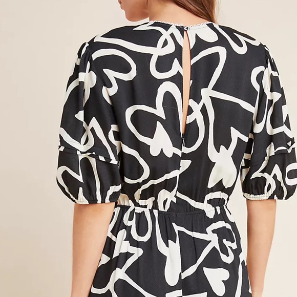 NWT Anthropologie Farm Rio Sinead Hearts Jumpsuit Size XL Petite - Picture 4 of 7